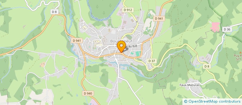 localisation de l'entreprise SERVICONTACT  BOURGANEUF