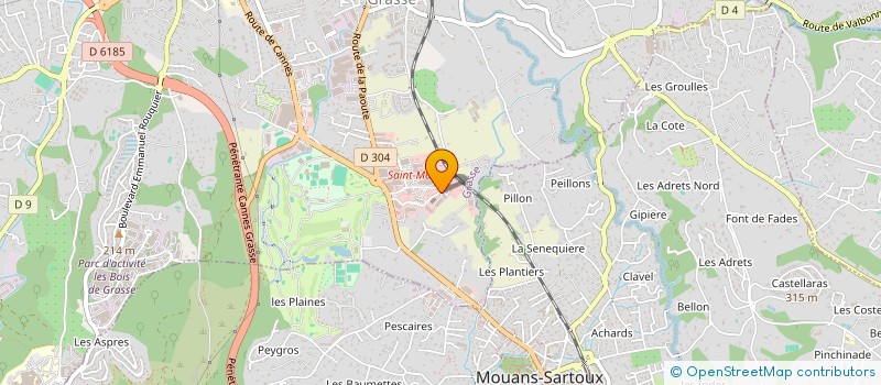 localisation de l'entreprise SERVIDECO  GRASSE