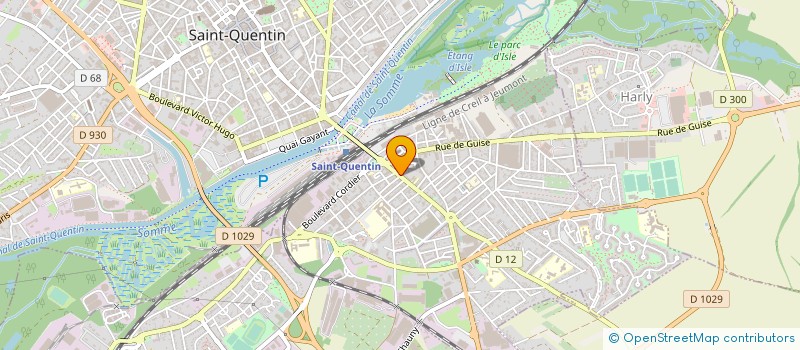 localisation de l'entreprise SERVIDEP à SAINT-QUENTIN