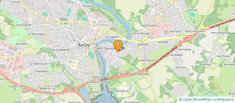 localisation de l'entreprise SERVIE à AURAY