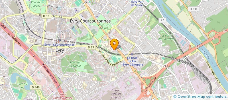 localisation de l'entreprise SERVIE PROJET REALI INSTIT NATION TELECO à EVRY-COURCOURONNES