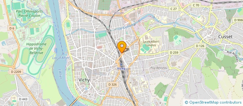 localisation de l'entreprise SERVIEPLUS à VICHY