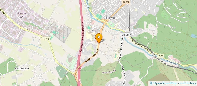 localisation de l'entreprise SERVIERES MENUISERIE à AIX-EN-PROVENCE
