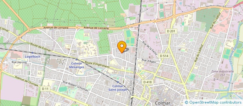 localisation de l'entreprise SERVIEST à COLMAR