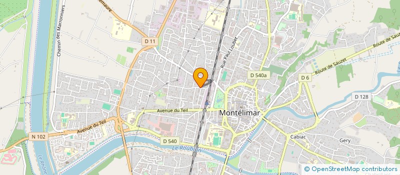 localisation de l'entreprise SERVIFORMES SARL à MONTELIMAR