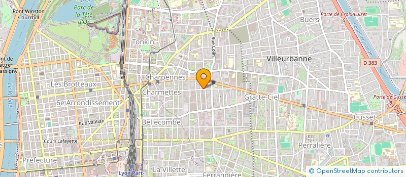 localisation de l'entreprise SERVIGAZ à VILLEURBANNE