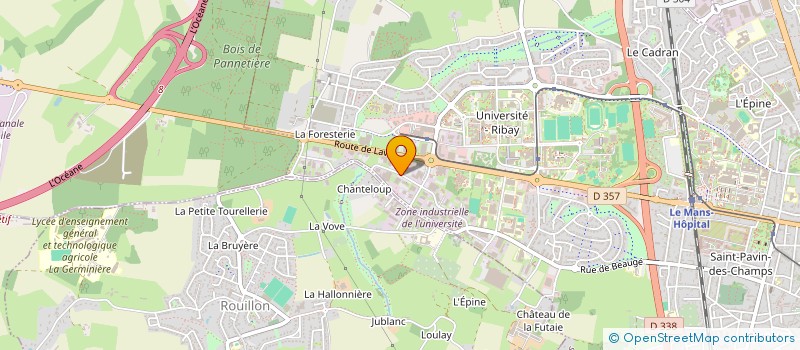 localisation de l'entreprise SERVILAB à LE MANS