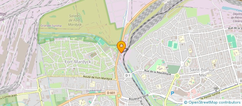 localisation de l'entreprise SERVILOC à DUNKERQUE