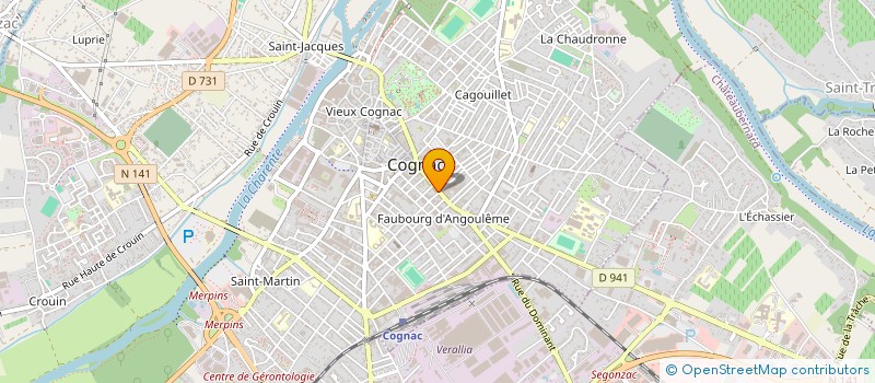 localisation de l'entreprise SERVIMAT à COGNAC
