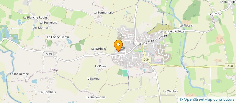 localisation de l'entreprise SERVIMAT à CINTRE