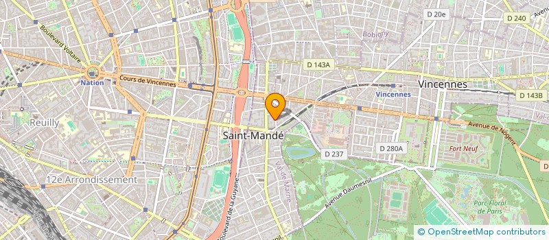 localisation de l'entreprise SERVIMO à SAINT-MANDE