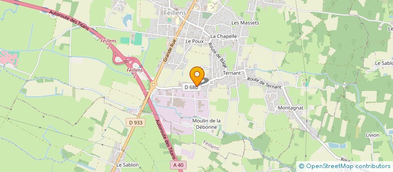 localisation de l'entreprise SERVIMO BOURGOGNE à FEILLENS