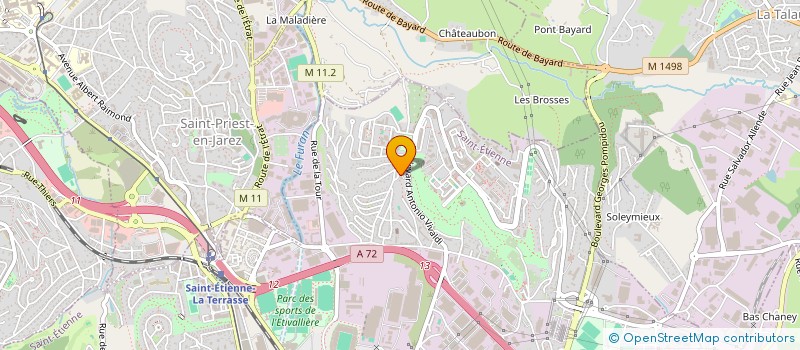 localisation de l'entreprise SERVINOV à SAINT-ETIENNE