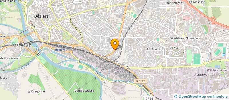 localisation de l'entreprise SERVIPRO 34 à BEZIERS