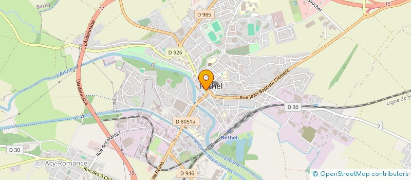 localisation de l'entreprise SERVIR LES ARTS EN PAYS RETHELOIS  RETHEL