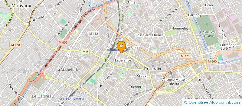 localisation de l'entreprise SERVIR VOTRE PERSONNE  ROUBAIX