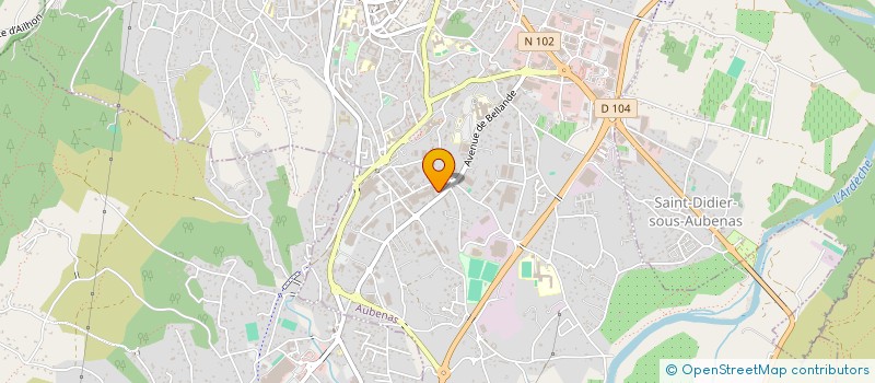 localisation de l'entreprise SERVIRE - SERENITE VIE RESPECT à AUBENAS