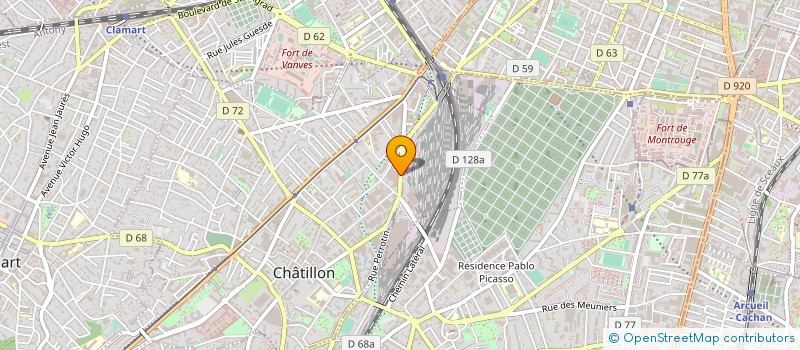 localisation de l'entreprise SERVIREST à CHATILLON
