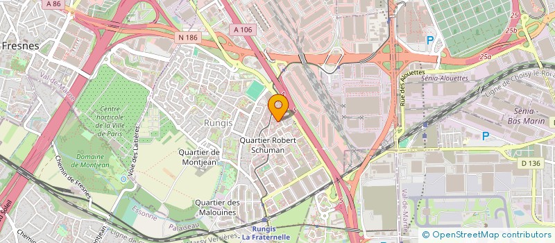 localisation de l'entreprise SERVISAIR ASSISTANCE PISTE ORLY à RUNGIS