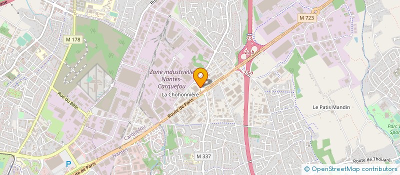 localisation de l'entreprise SERVISOUD à CARQUEFOU