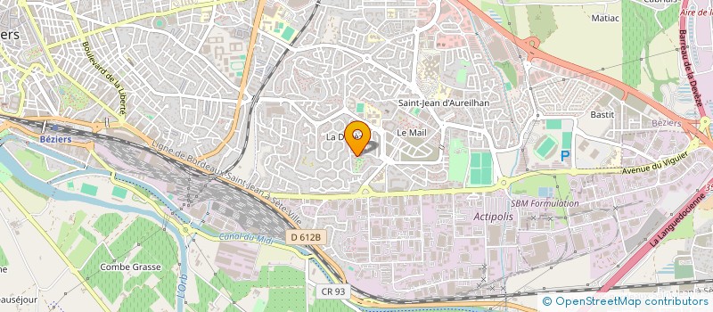 localisation de l'entreprise SERVISUD'OC  BEZIERS