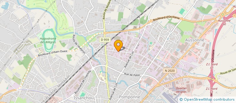 localisation de l'entreprise SERVITEC à MONTAUBAN