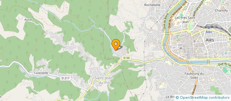 localisation de l'entreprise SERVITEC  ALES