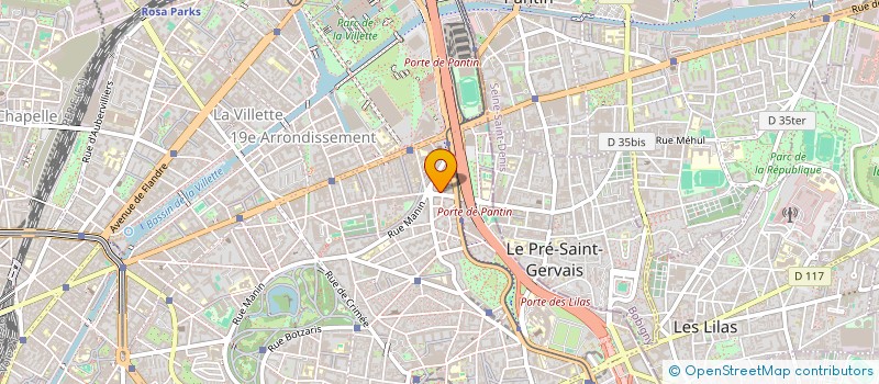 localisation de l'entreprise SERVITEC ET INDUSTRA à PARIS