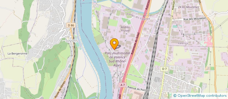 localisation de l'entreprise SERVITRANS à PORTES-LES-VALENCE