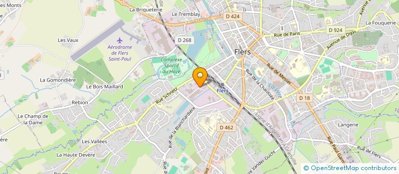 localisation de l'entreprise SERVITRONIQUE à FLERS