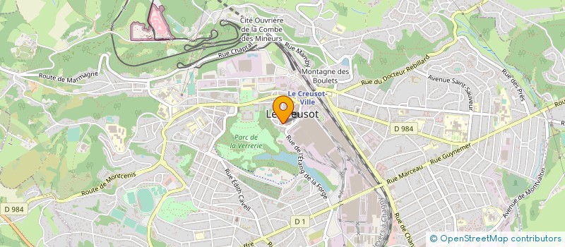 localisation de l'entreprise SERVIUS  LE CREUSOT