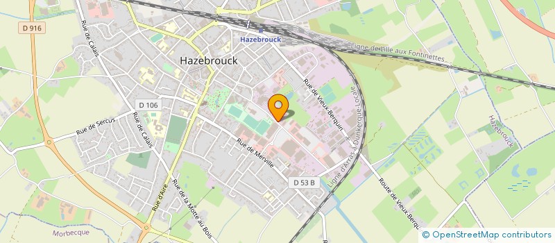 localisation de l'entreprise SERVIVIANDE à HAZEBROUCK