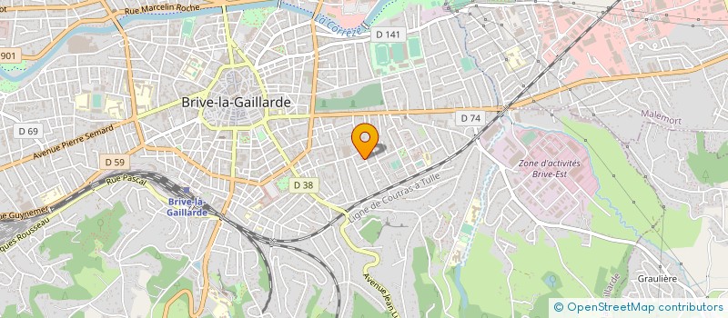 localisation de l'entreprise SERVIX à BRIVE-LA-GAILLARDE