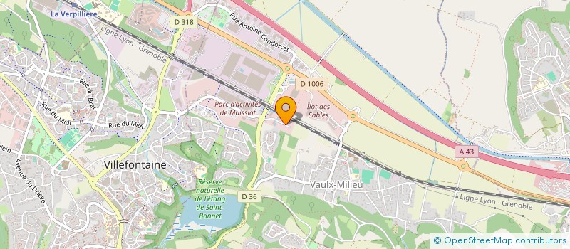 localisation de l'entreprise SERVIZIAL à VAULX-MILIEU