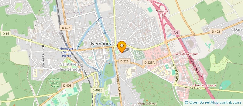 localisation de l'entreprise SERVIZIO.SR  NEMOURS