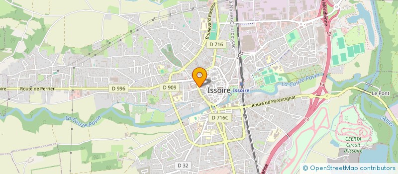 localisation de l'entreprise SERVOUSE  ISSOIRE