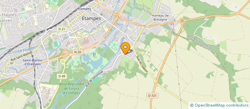 localisation de l'entreprise SERVTEXT à ETAMPES
