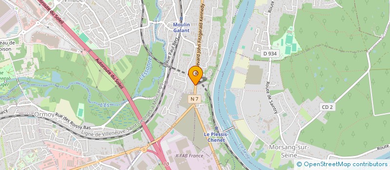 localisation de l'entreprise SERXUN à CORBEIL-ESSONNES