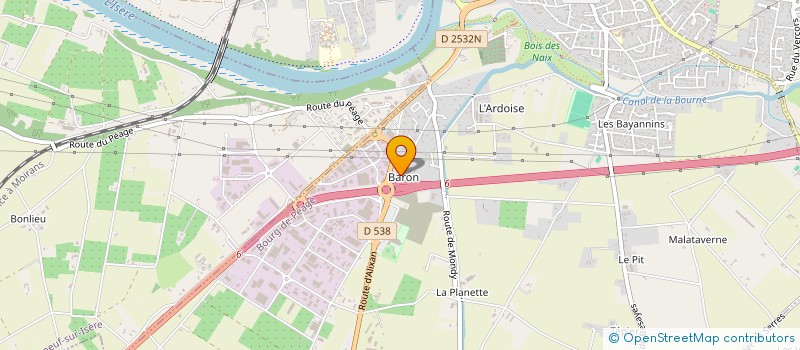 localisation de l'entreprise SERYAK HOTEL LE DAUPHINE  BOURG-DE-PEAGE