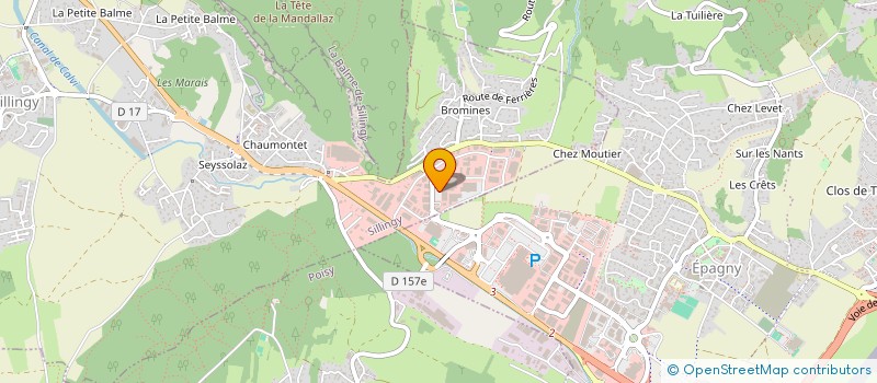 localisation de l'entreprise SERYSAVOIE à SILLINGY