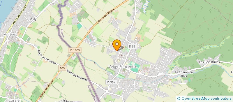 localisation de l'entreprise SES  VEIGY-FONCENEX