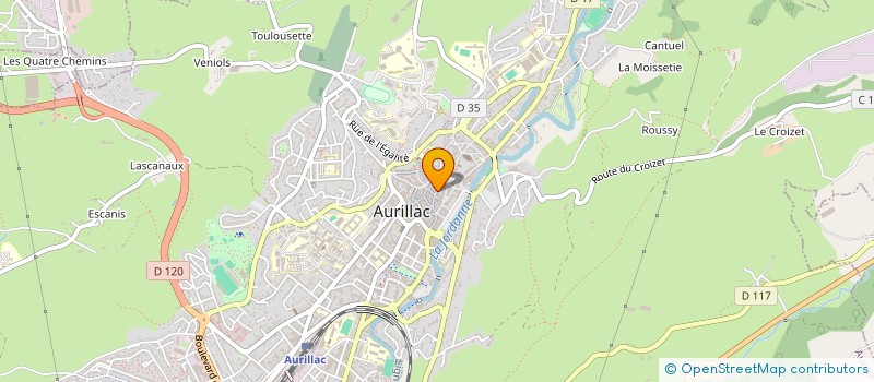 localisation de l'entreprise SES PAS SORCIERS à AURILLAC