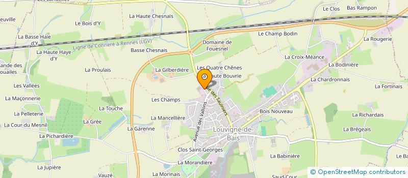 localisation de l'entreprise SESAM  LOUVIGNE-DE-BAIS