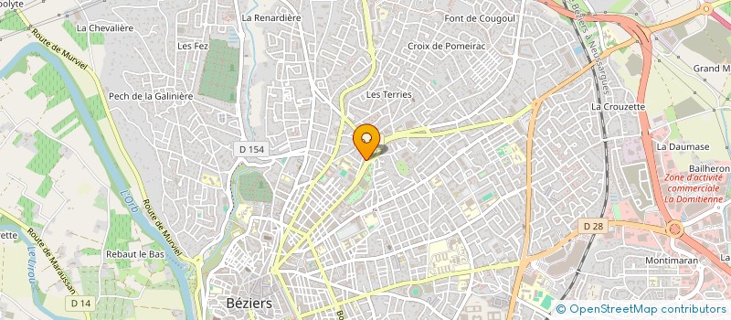 localisation de l'entreprise SESAM BEZIERS à BEZIERS