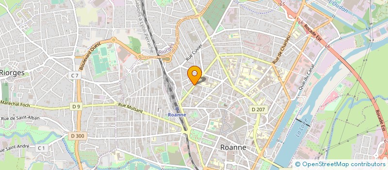 localisation de l'entreprise SESAME à ROANNE