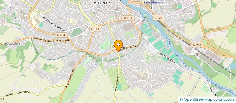 localisation de l'entreprise SESAME à AUXERRE