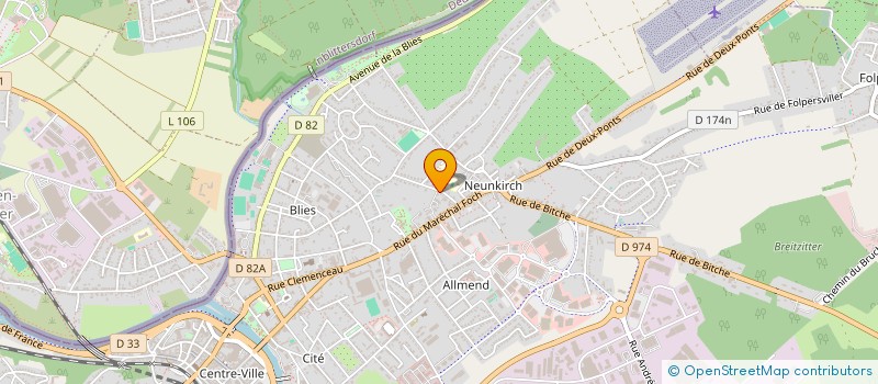localisation de l'entreprise SESAME à SARREGUEMINES