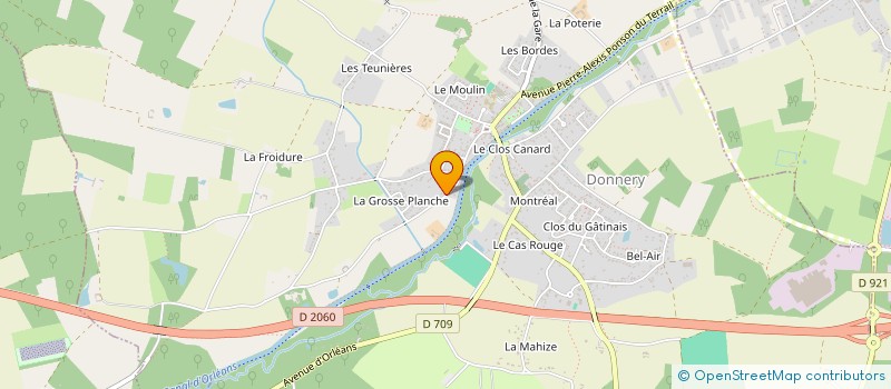 localisation de l'entreprise SESAME à DONNERY