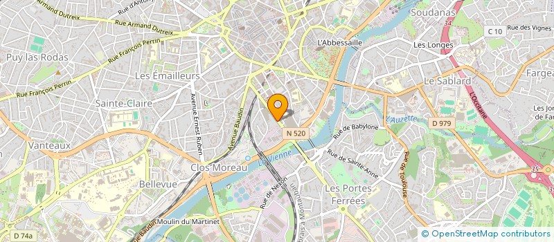 localisation de l'entreprise SESAME AUTISME HAUTE VIENNE à LIMOGES