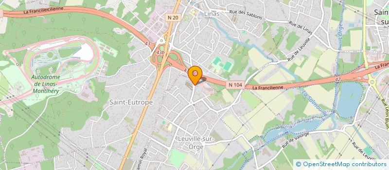 localisation de l'entreprise SESAME DORE SARL  LEUVILLE-SUR-ORGE